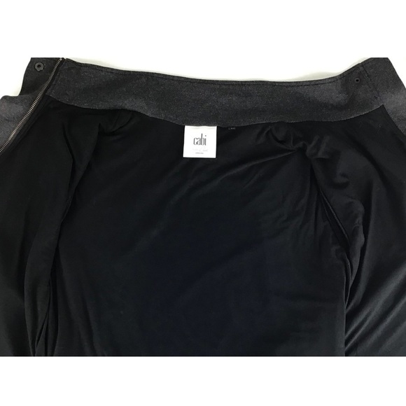 Cabi Love Carol Collection Gray & Black Ponte Jacket | Large - Picture 11 of 14